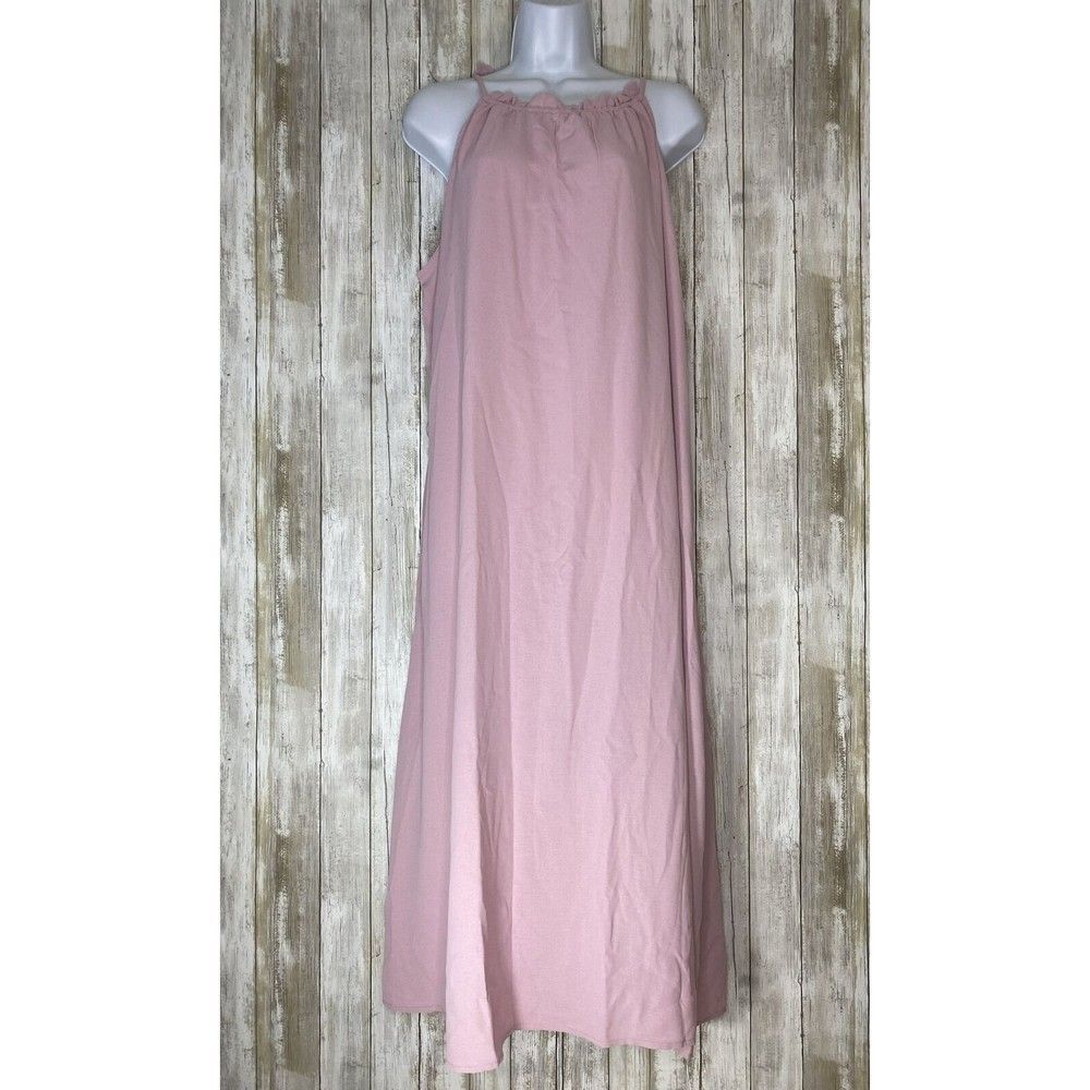 Elegant Pink Maxi Dress